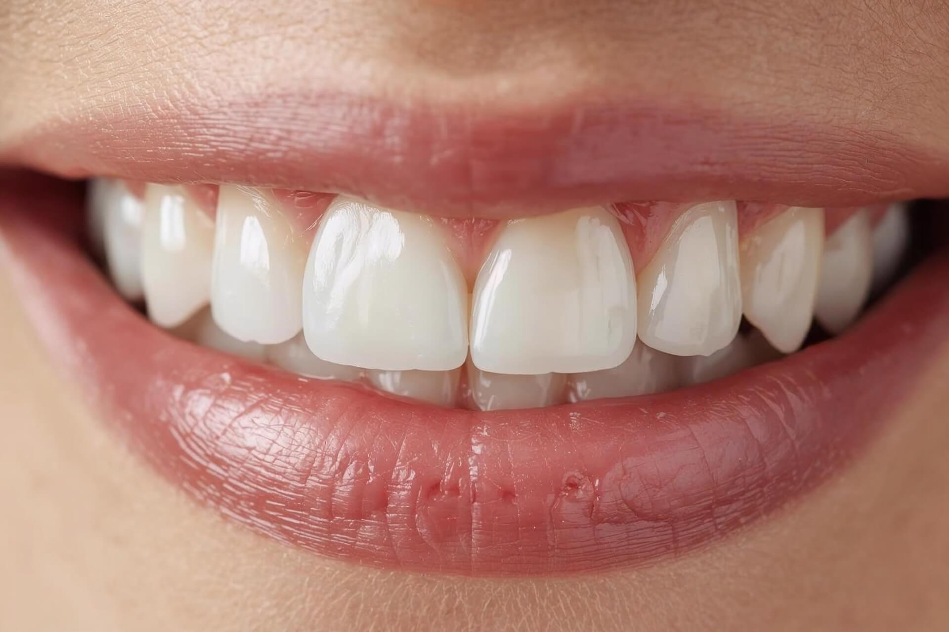 sorriso con impianto dentale in zona estetica