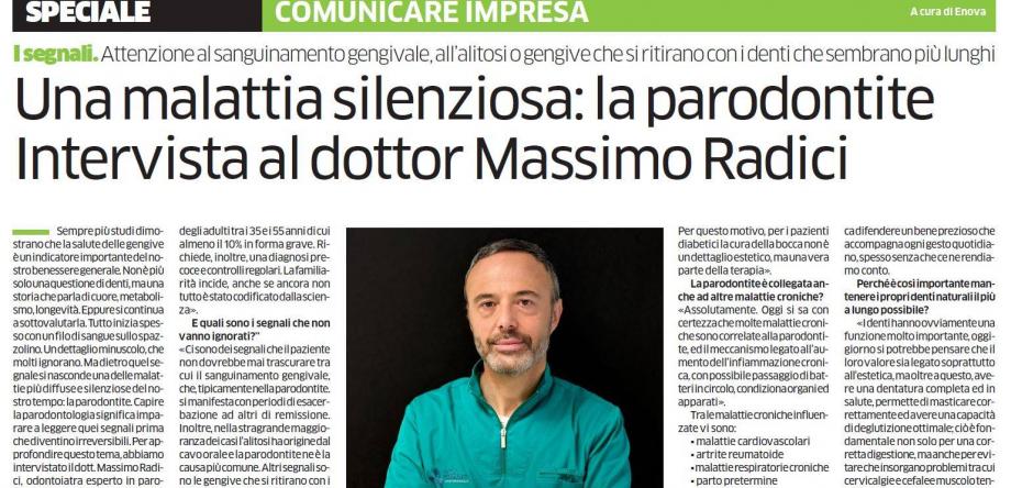 articolo di approfondimento odontoiatrico sulla parodontite