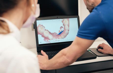 scanner 3d per impronta denti dal dentista